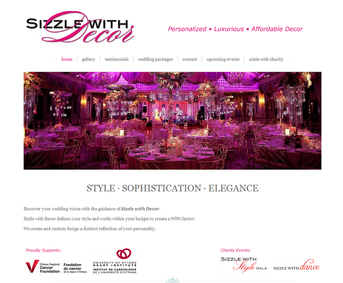 Sizzle with Decor Ottawa Wedding and Event